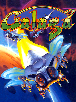 Arte da capa de Galaga
